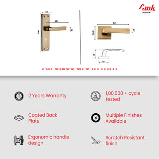 Link Mortise Handle Fixio CY 8" PLATE OSK ANTIQUE