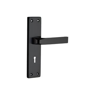 Link Mortise Handle Fixio KY 8" PLATE BLACK