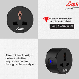 Link Smart NEO Wi-fi Smart plug 10A (Black)