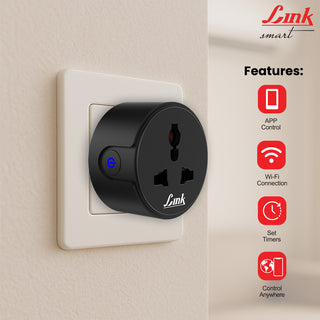 Link Smart NEO Wi-fi Smart plug 10A (Black)