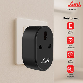 Link Smart NEO+ Wi-fi Smart plug 16A (Black)