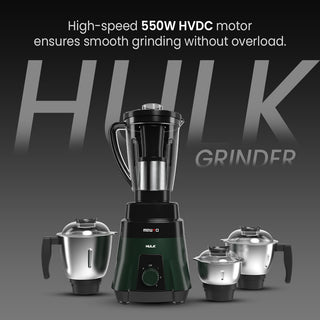  Mewto Hulk Mixer Grinder 900W HVDC Silent Motor, 4 Jar 