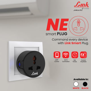 Link Smart NEO Wi-fi Smart plug 10A (Black)