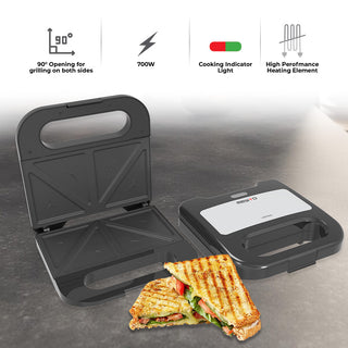  Mewto Versa Sandwich Toaster SS 2 Slice 800W 