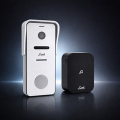 Link Smart Wi-Fi Video Doorbell 1080P | Instant Phone Visitor Video Call | Intruder Alarm | 2MP 1080P Resolution | 2-Way Talk | Plug and Play Chime | Grey