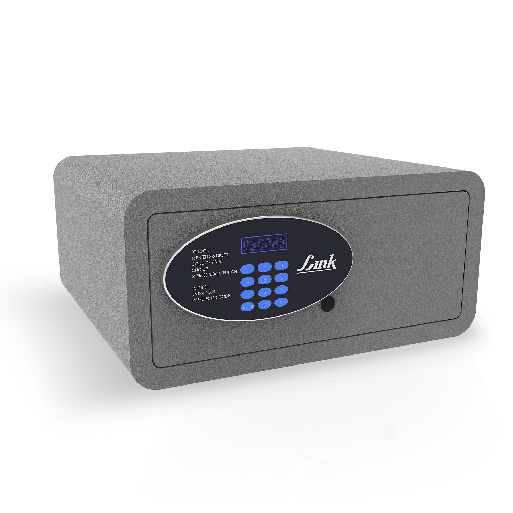 Link Smart Citron Safe Locker for Home | 28 Litres | Link Digital Lock | Link Locker Safe For Home | Master & User PIN Code Access | Tijori Locker | Grey