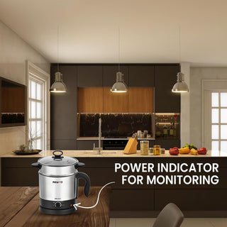 Link Mewto Delica Multi Kettle 600W – 1.5L Stainless Steel Kettle with Egg Boiler