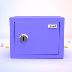 Link Smart 2 Liters Gullak Safe Locker for Home & Office | 3-Year Warranty | Mechanical Key, CRCA Material, Laser Cut Design | Vibrant Saving Bank | Ocean Blue