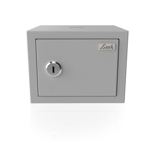 Link Smart Gullak Safe Locker for Home | 2 Litres | Digital Lock | key Access | Mechanical Locker | Tijori Locker | Acoustic Grey Colour