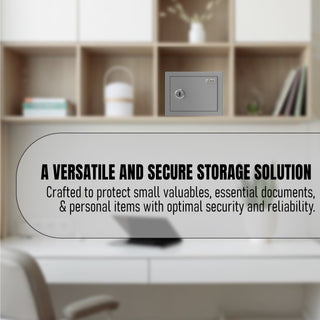 Link Smart Gullak Safe Locker for Home | 2 Litres | Digital Lock | key Access | Mechanical Locker | Tijori Locker | Acoustic Grey Colour