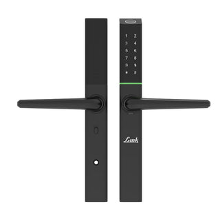 Link Smart Slimtron Digital Biometric Door Lock for Aluminium frame door (Mobile app with Wi-Fi, Black)