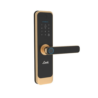 Link Smart Quantum Digital Biometric Door Lock (Mobile app with Wi-Fi, Gold) Combo