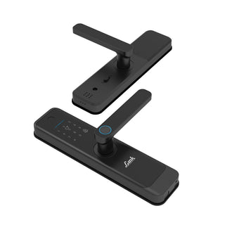 Link Smart Quantum Digital Biometric Door Lock (Mobile app with Wi-Fi, Black) COMBO