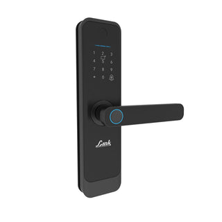 Link Smart Quantum Digital Biometric Door Lock (Mobile app with Wi-Fi, Black) COMBO