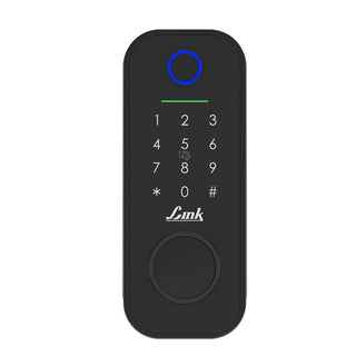 Link Smart Flexi Digital Biometric Rim Lock for Main Door (Mobile app with Wi-Fi, Black) COMBO