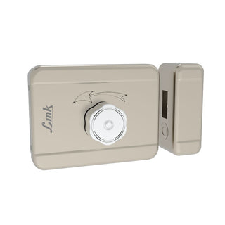 Link Smart Flexi Digital Biometric Rim Lock for Main Door (Mobile app with Wi-Fi, Black) COMBO