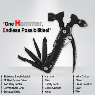 Prabal Tools 12 in 1 Multi Function Hammer