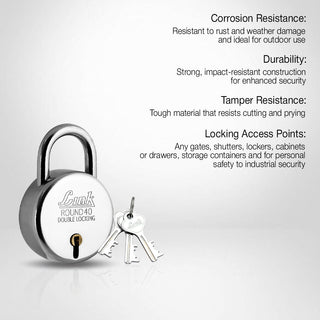 Link New Round BCP 40 MM Padlock