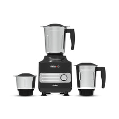 Mewto Prius 550W Mixer Grinder | Durawind Motor, 3 Multi-Purpose Jars, 30-Minute Continuous Rating, Stainless Steel 304 Blade