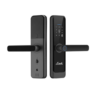 Link Smart Quantum Digital Biometric Door Lock (Mobile app with Wi-Fi, Black) COMBO
