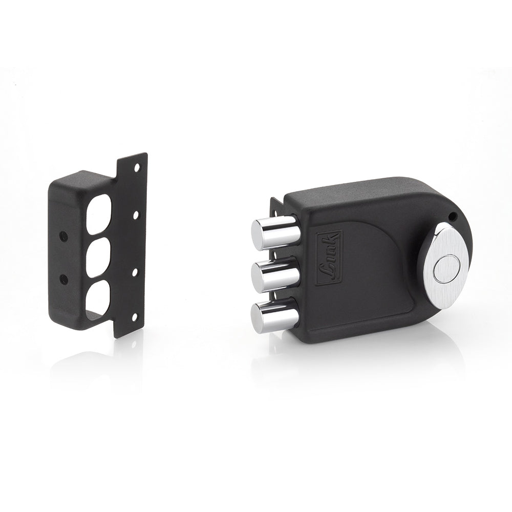 Link Thunderbolt Two Dead Bolt With Latch OSK Black