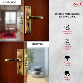 Link Curve KY 8" Plate Handle Set | Complete Set with ATQ Finish