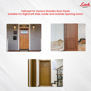Link Curve KY 8" Plate Handle Set | Complete Set with ATQ Finish