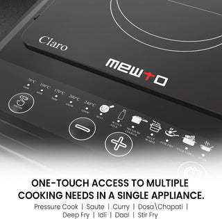 Mewto Claro Induction Cooktop 1200W Push Button