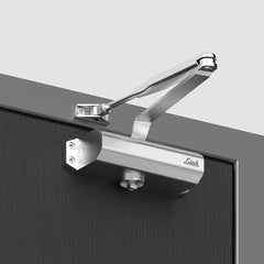 Link Door Closer for Wooden Doors and Aluminum Doors | Door Weight up to 45 Kg - Door Closer for Home & Office (Silver) Pack of 1