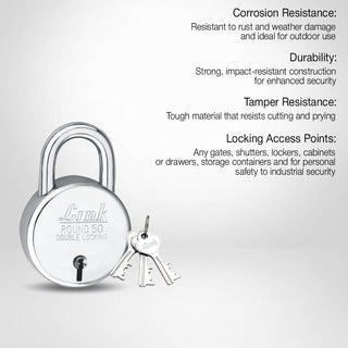 Link New Round BCP 50 MM Padlock