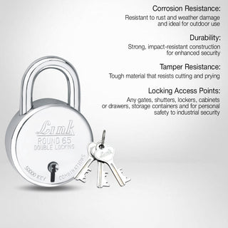Link New Round BCP 65 MM Padlock