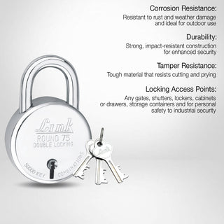Link New Round BCP 75 MM Padlock