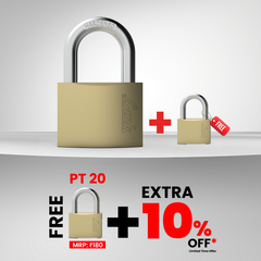 Link PT 70MM Brass Padlock with Hardened Shackle and 3 Brass Key | 15 Years Warranty | + Free PT 20 MM + Additional Discount