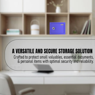 Link Smart Gullak Safe Locker for Home | 2 Litres | Digital Lock | key Access | Mechanical Locker | Tijori Locker | Ocean Blue Colour