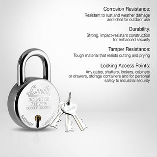 Link New Round BCP 60 MM Padlock