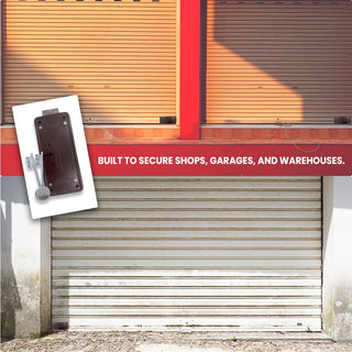 Link Mild Steel Universal Shutter Lock for Both Side Locking System – 3500 Key Combinations, 1 Lock & 2 Keys