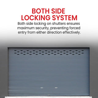 Link Mild Steel Universal Shutter Lock for Both Side Locking System – 3500 Key Combinations, 1 Lock & 2 Keys